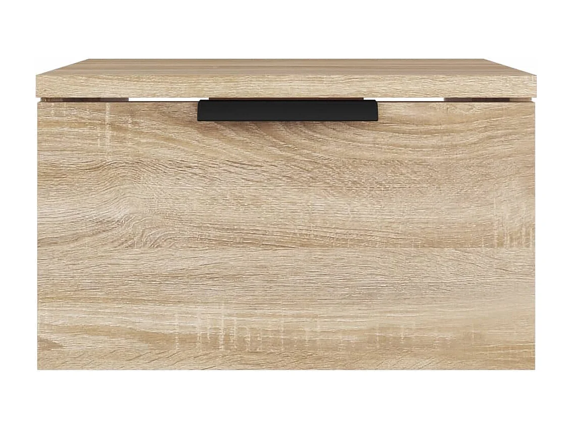 Steve James  Nachtkastje wandgemonteerd 34x30x20 cm sonoma eikenkleurig