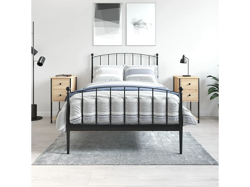 Portici  Mesitas noche 2 uds madera ingeniería roble Sonoma 32x42x70 cm