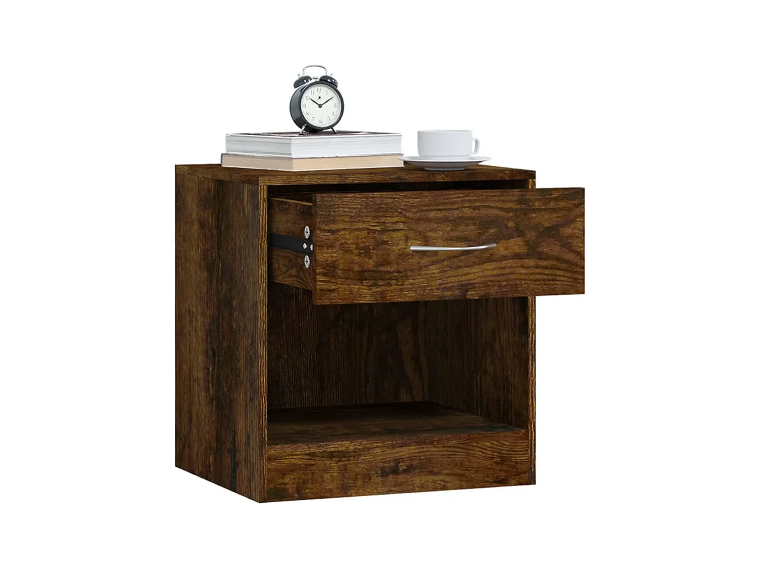 Gralina  Tables de chevet 2 pcs avec tiroir Chêne fumé