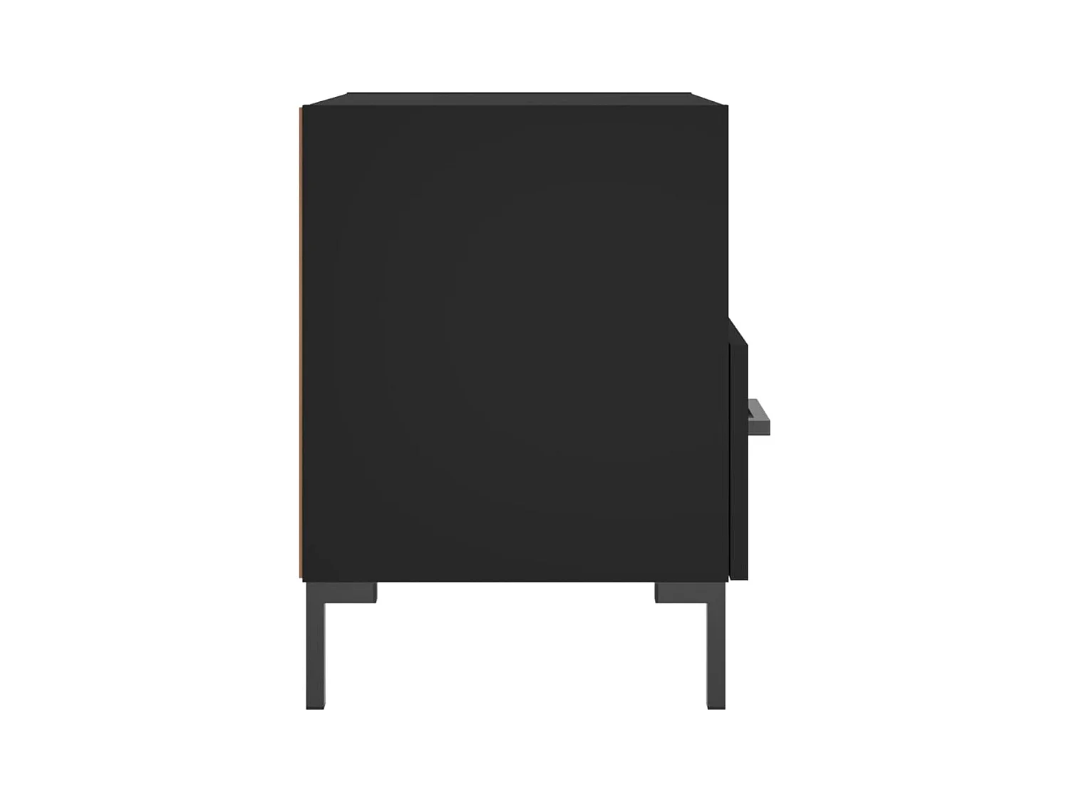 Paul-Henri  Tables de chevet 2 pcs noir 40x35x47,5 cm bois d’ingénierie