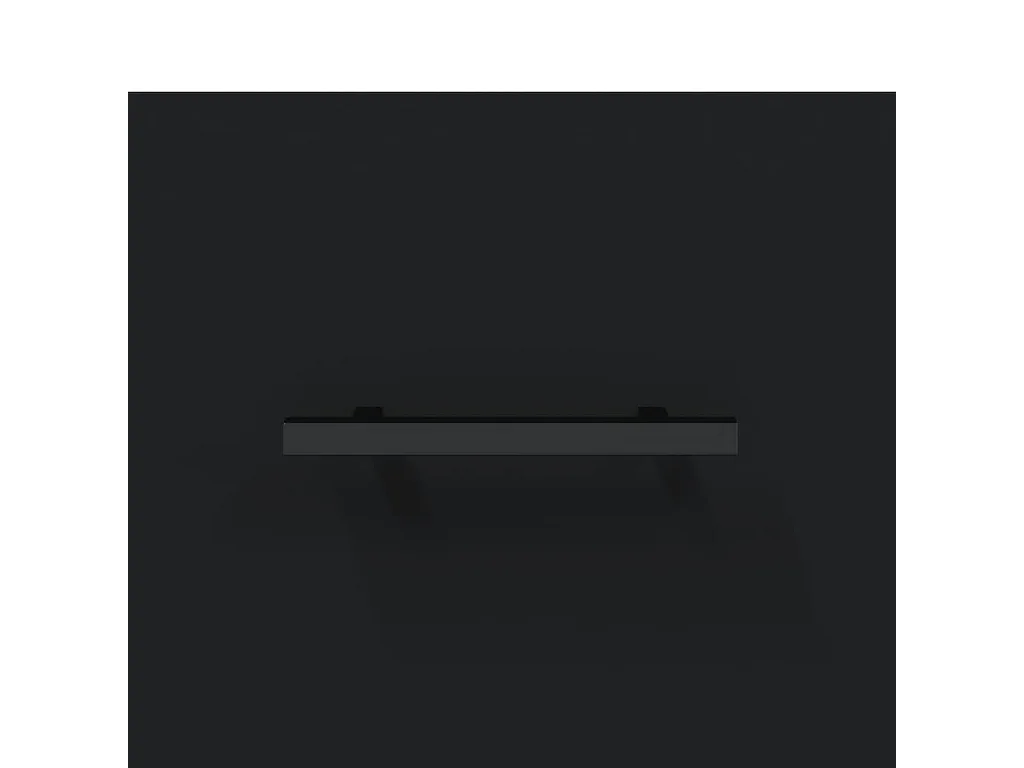 Eilven  Table de chevet noir 40x40x66 cm bois d'ingénierie