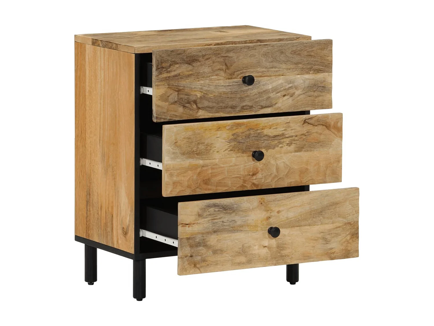 Asrin  Nachttisch 50x33x60 cm Massivholz Mango