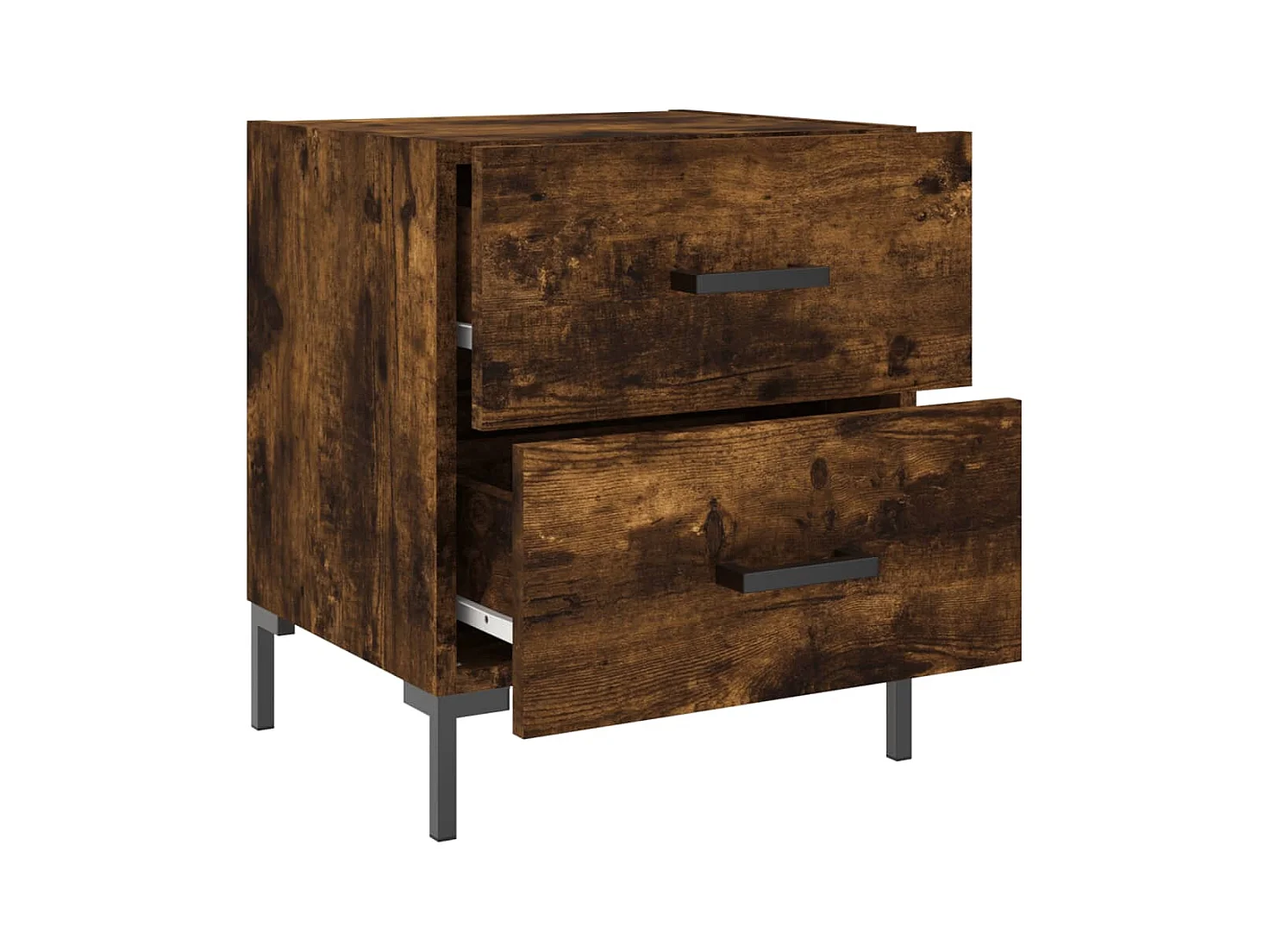 Myrion  Tables de chevet 2pcs chêne fumé 40x35x47,5cm bois d’ingénierie