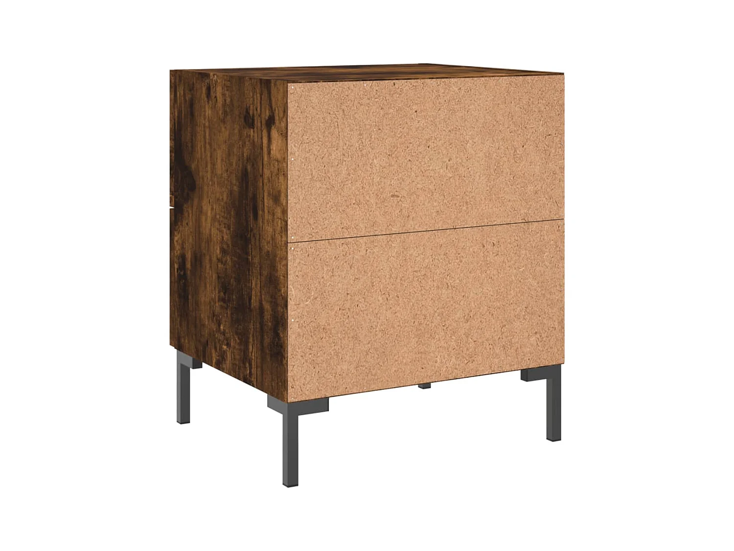 Myrion  Tables de chevet 2pcs chêne fumé 40x35x47,5cm bois d’ingénierie