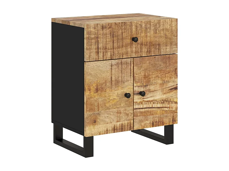 Bondy  Table de chevet 50x33x60 cm Bois de manguier et d'ingénierie