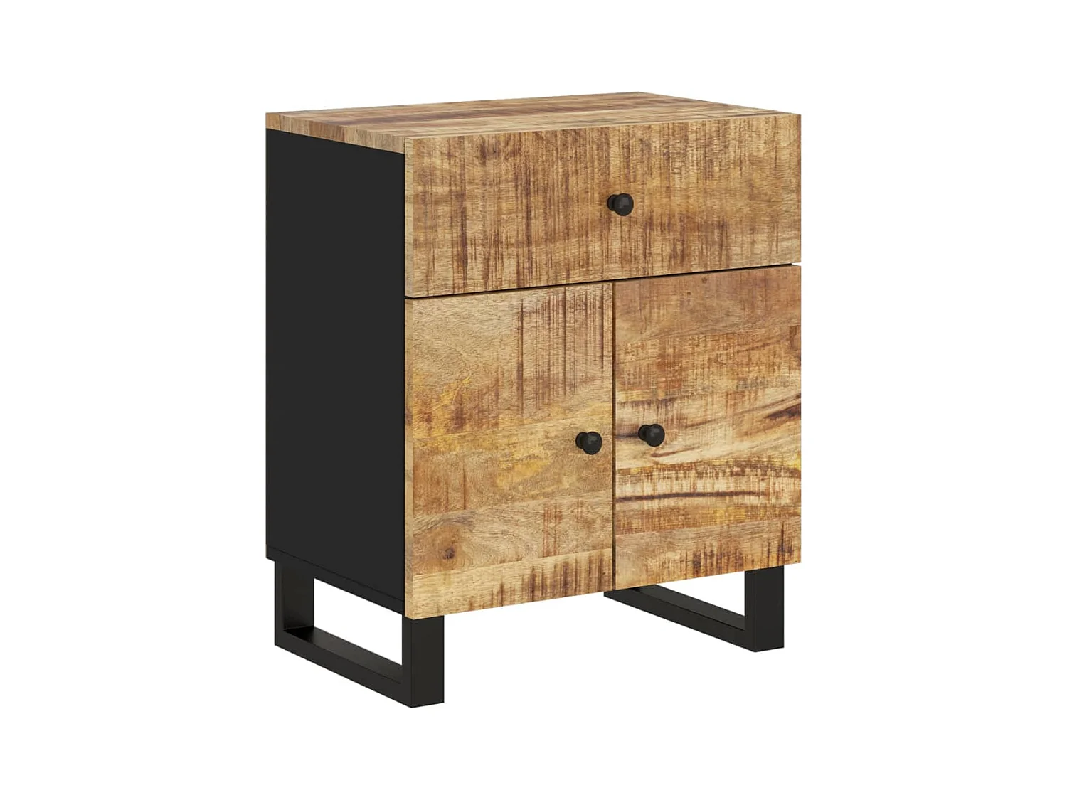 Bondy  Table de chevet 50x33x60 cm Bois de manguier et d'ingénierie