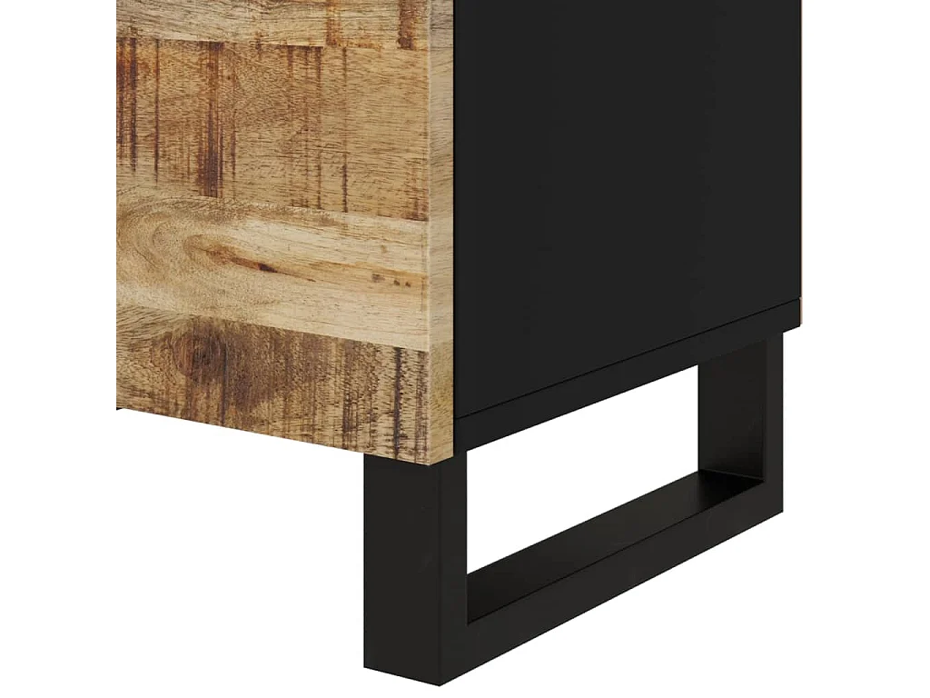 Bondy  Table de chevet 50x33x60 cm Bois de manguier et d'ingénierie