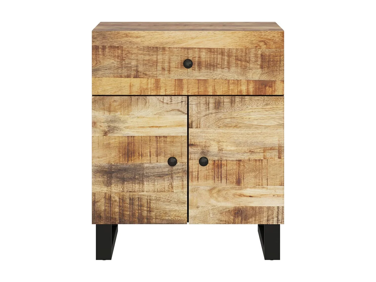 Bondy  Mesita de noche madera mango madera contrachapada 50x33x60 cm