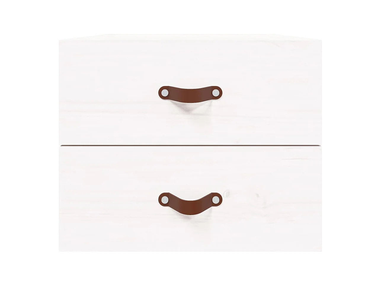 Elmont  Tables de chevet murales 2 pcs Blanc 50x36x40 cm