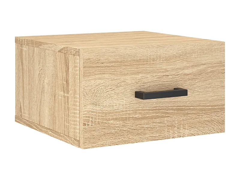 Franconville  Table de chevet murale chêne sonoma 35x35x20 cm