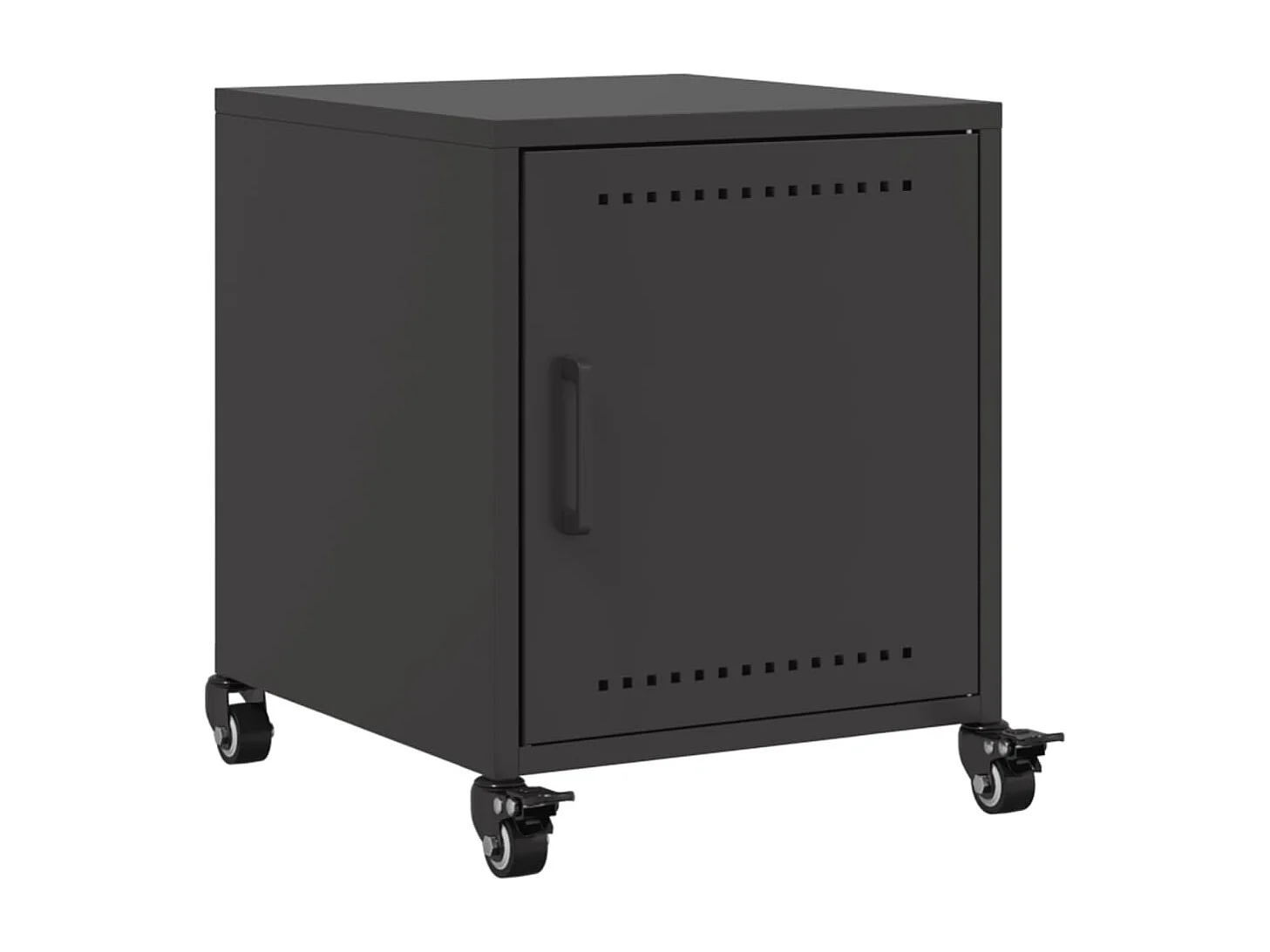 Crestline  Table de chevet noir 36x39x43,5 cm acier