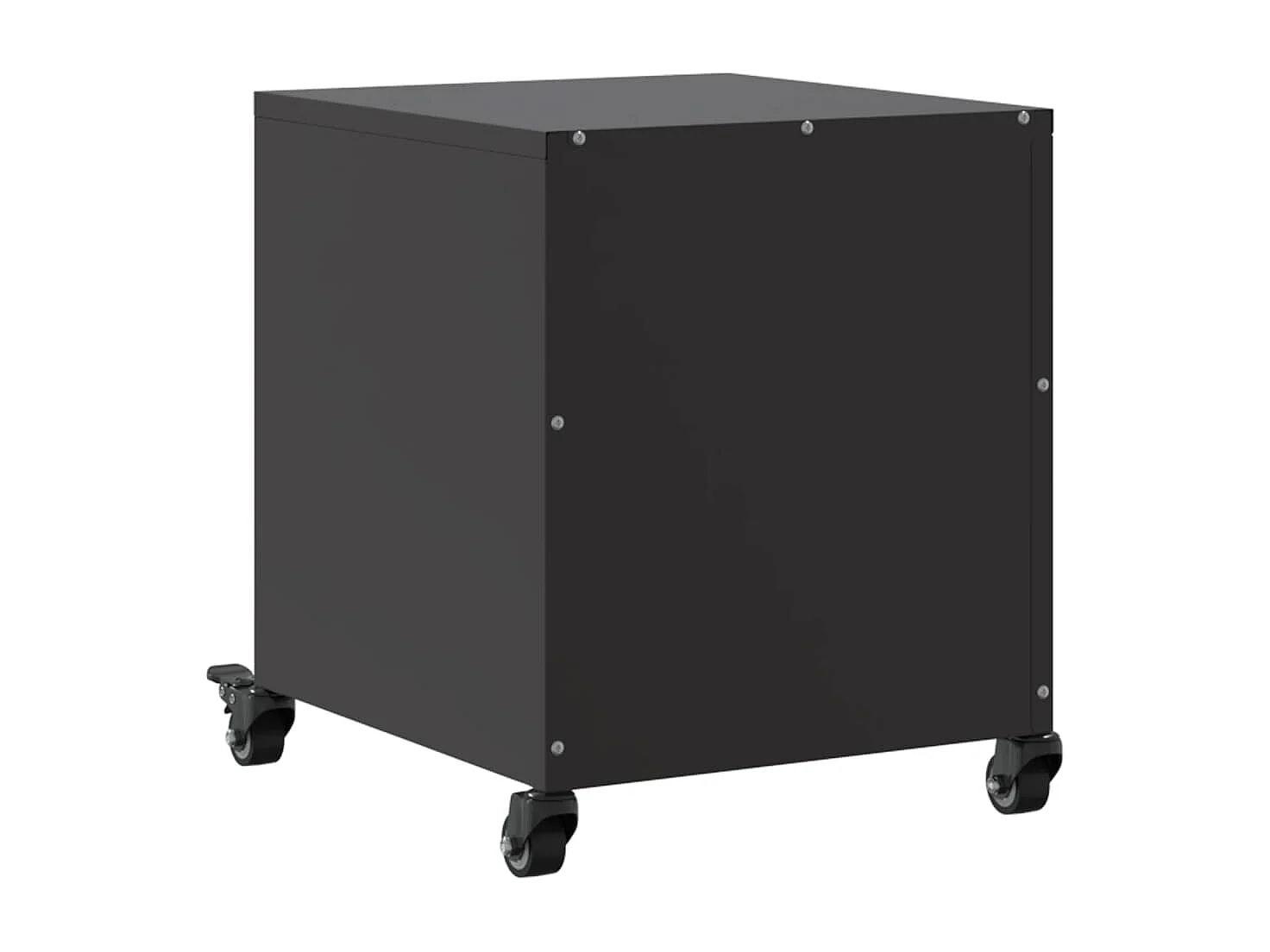 Crestline  Table de chevet noir 36x39x43,5 cm acier