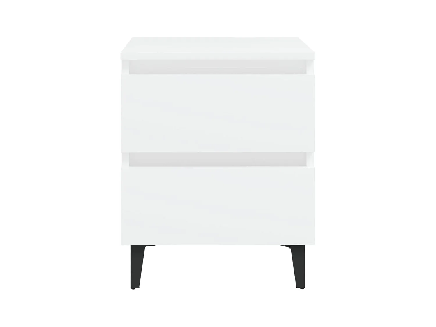 Orvieto  Table de chevet blanc 40x35x50 cm bois d’ingénierie