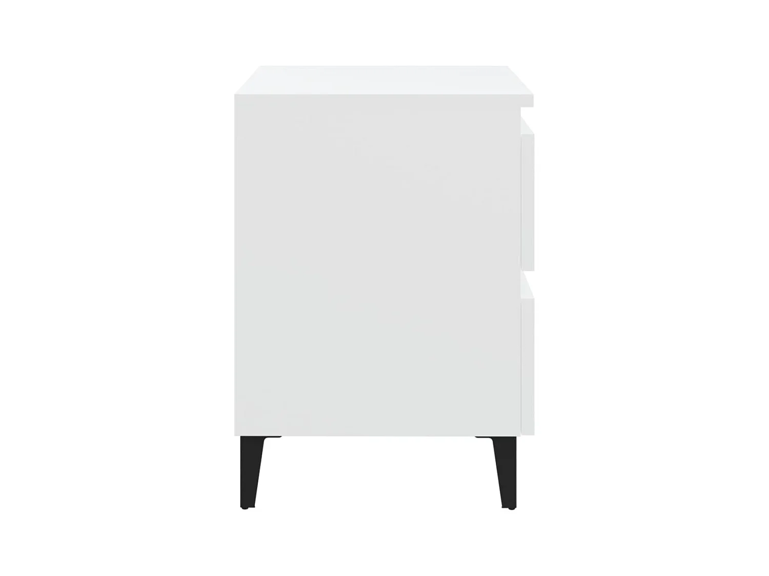 Orvieto  Table de chevet blanc 40x35x50 cm bois d’ingénierie