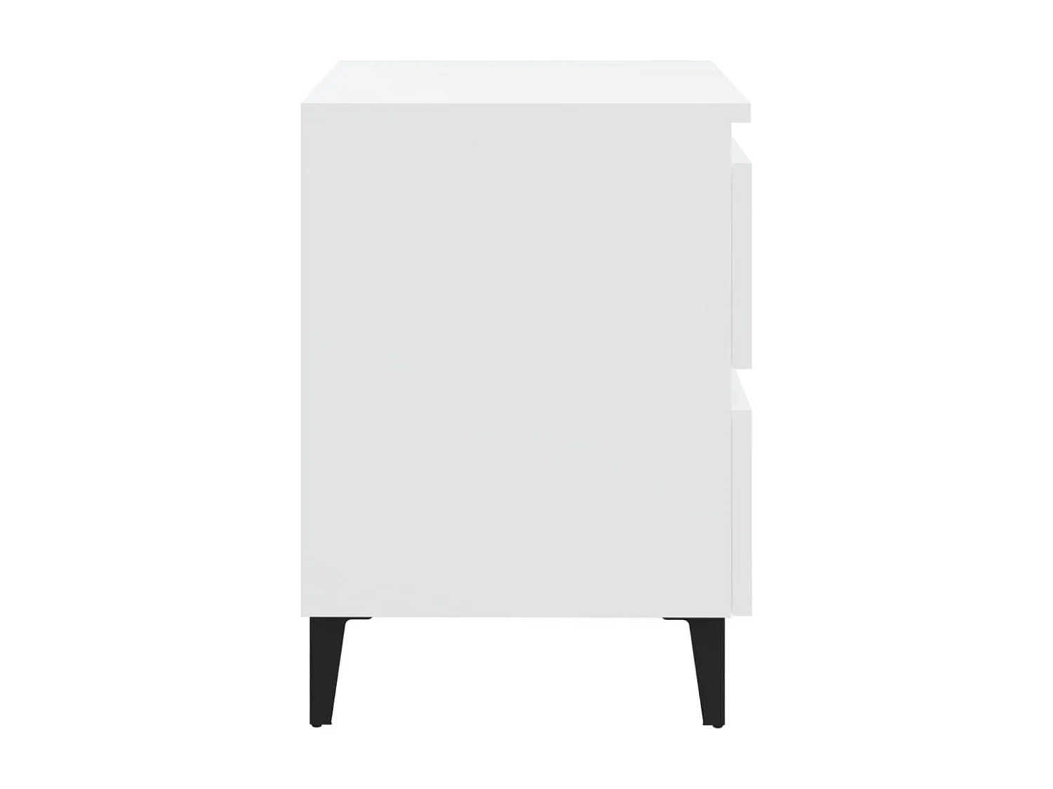 Orvieto  Table de chevet blanc 40x35x50 cm bois d’ingénierie