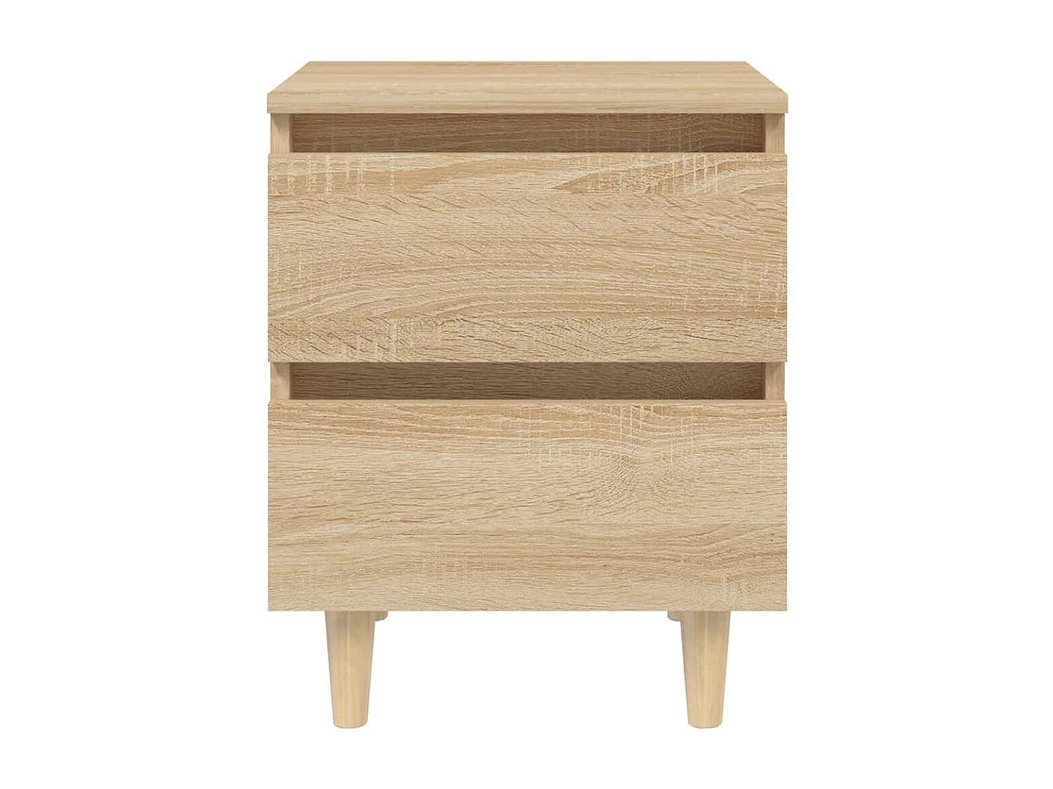 Kutztown  Table de chevet avec pieds en pin Chêne sonoma 40x35x50 cm