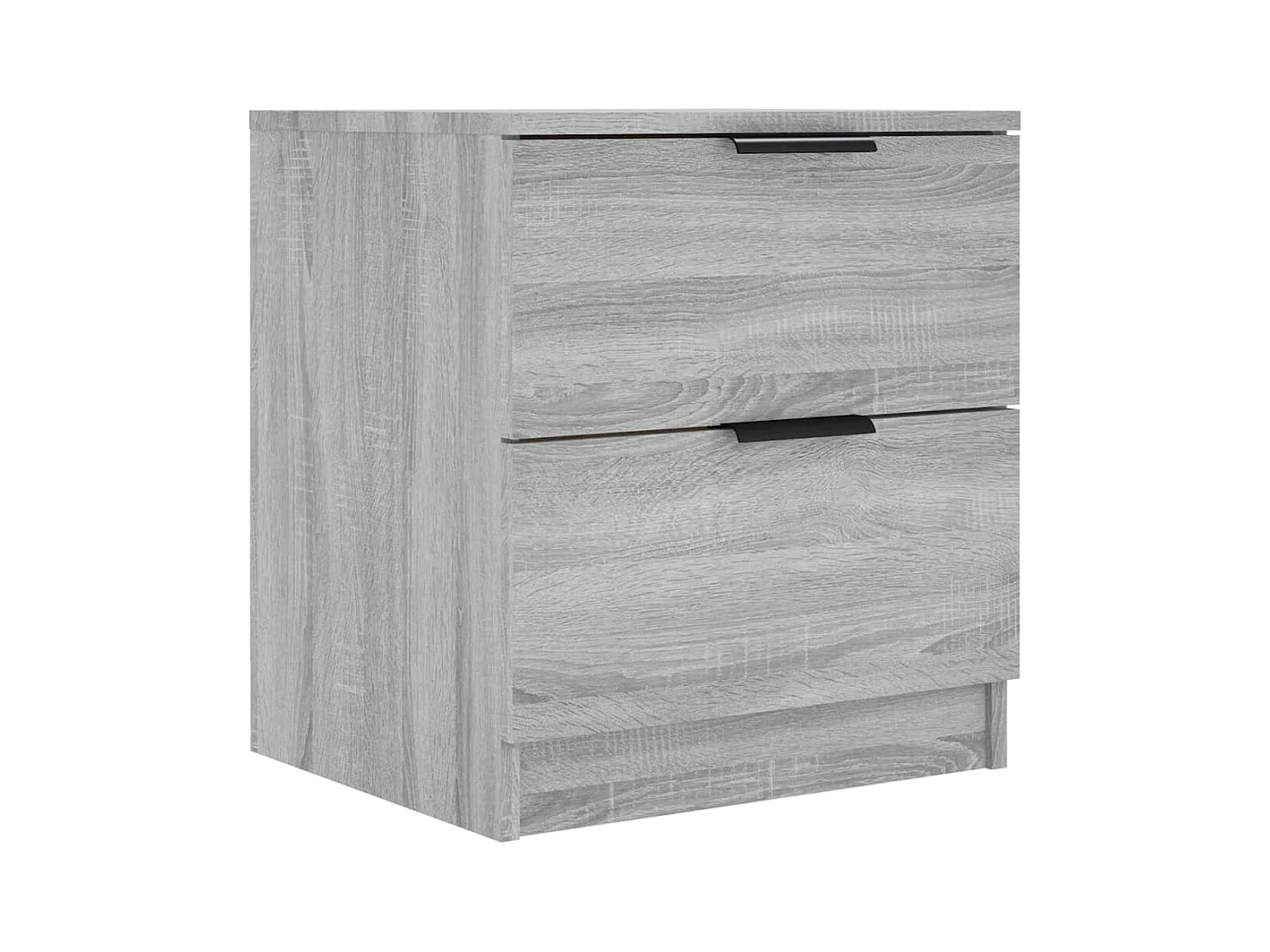 Invel  Tables de chevet 2 pcs Sonoma gris Bois d'ingénierie