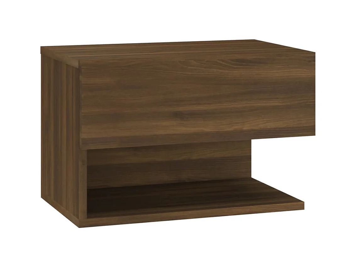 Freke  Wand-Nachttisch Braun Eichen-Optik