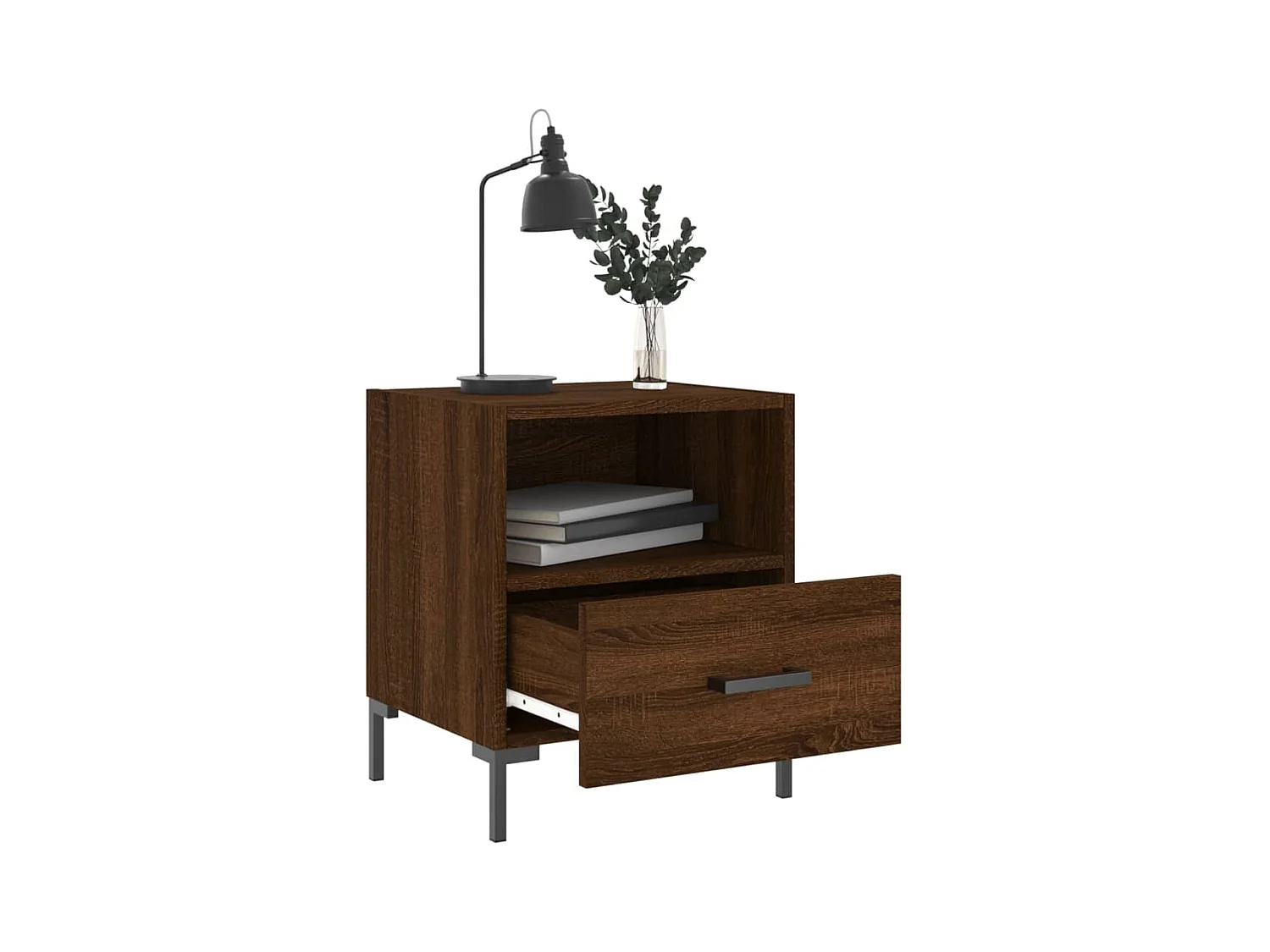 Paul-Henri  Tables de chevet 2 pcs chêne marron 40x35x47,5 cm