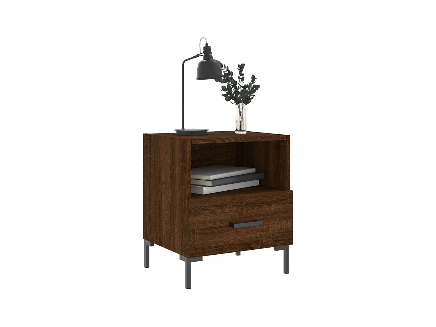 Paul-Henri  Tables de chevet 2 pcs chêne marron 40x35x47,5 cm