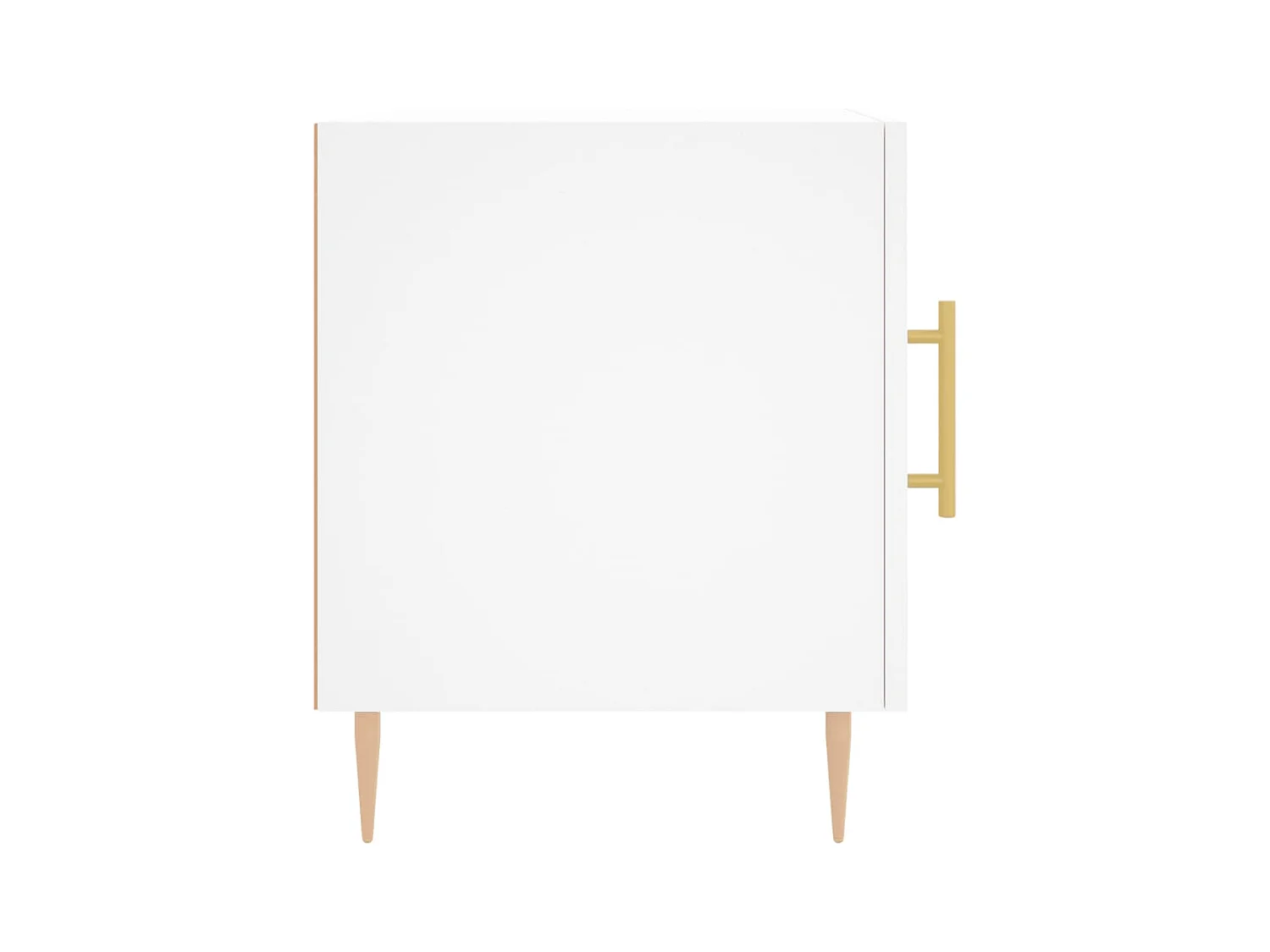 Omar  Tables de chevet 2 pcs blanc 40x40x50 cm bois d’ingénierie