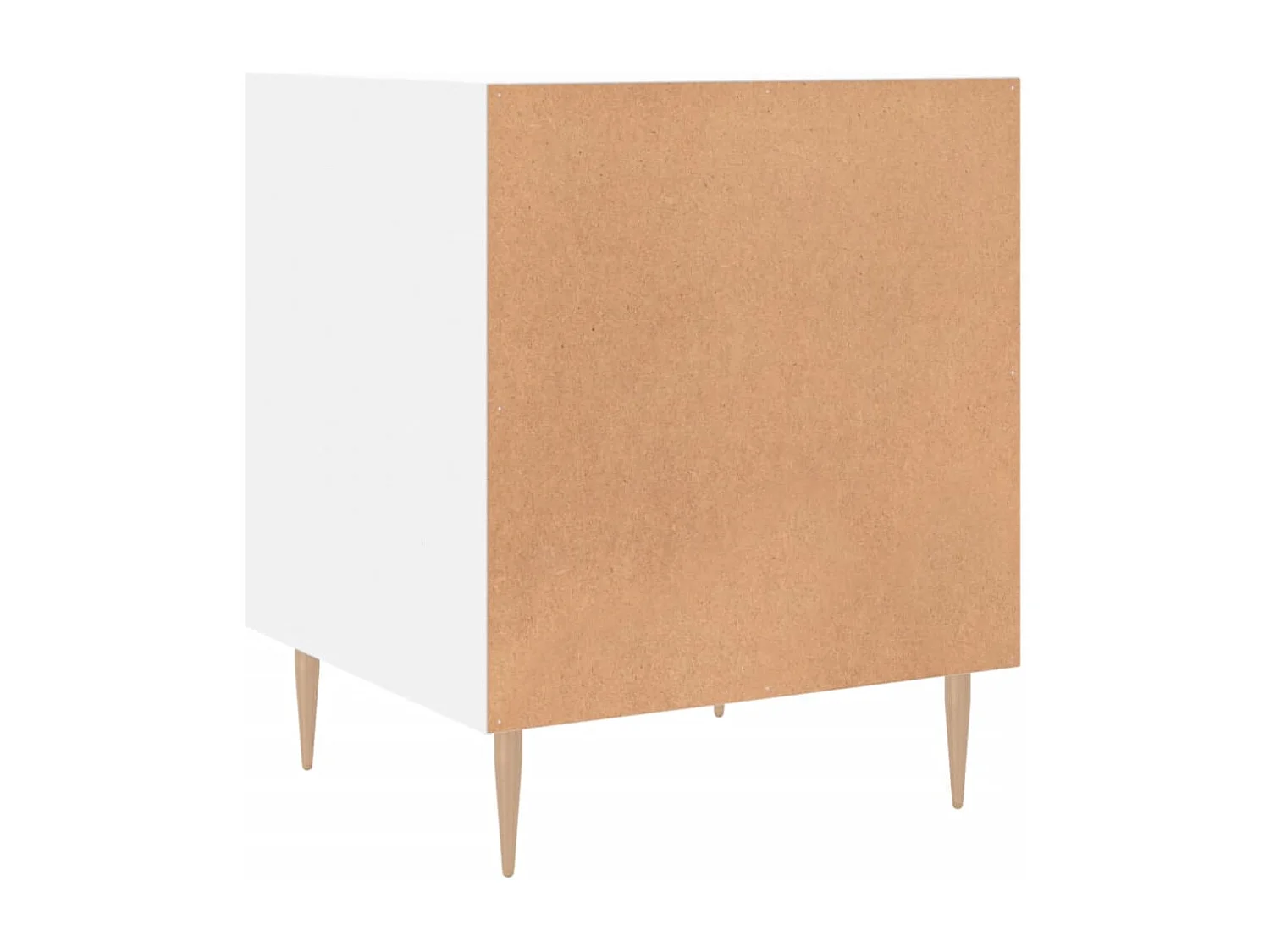 Omar  Tables de chevet 2 pcs blanc 40x40x50 cm bois d’ingénierie