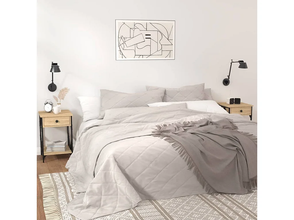 Elaya  Comodini 2 pz Rovere Sonoma 40x42x60 cm in Legno Multistrato