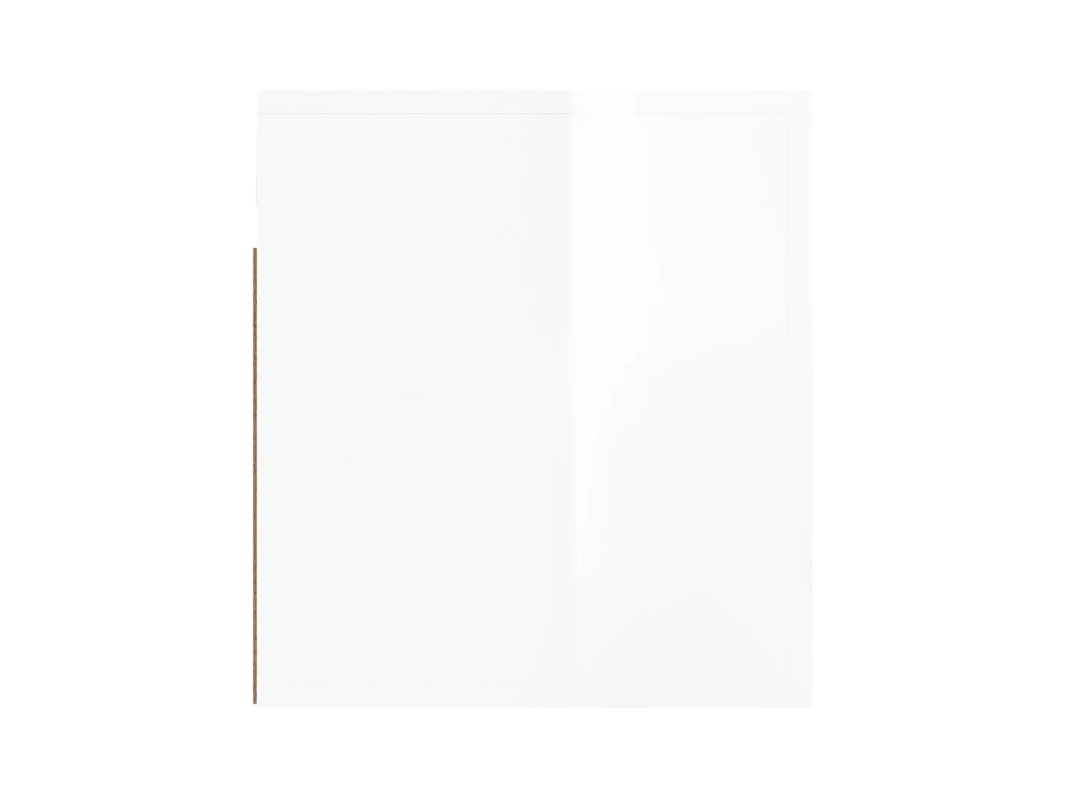 Pyren  Tables de chevet murales 2 pcs Blanc brillant 50x36x40 cm