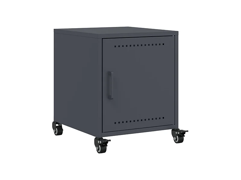 Crestline  Nachtkastje 36x39x43,5 cm staal antracietkleurig