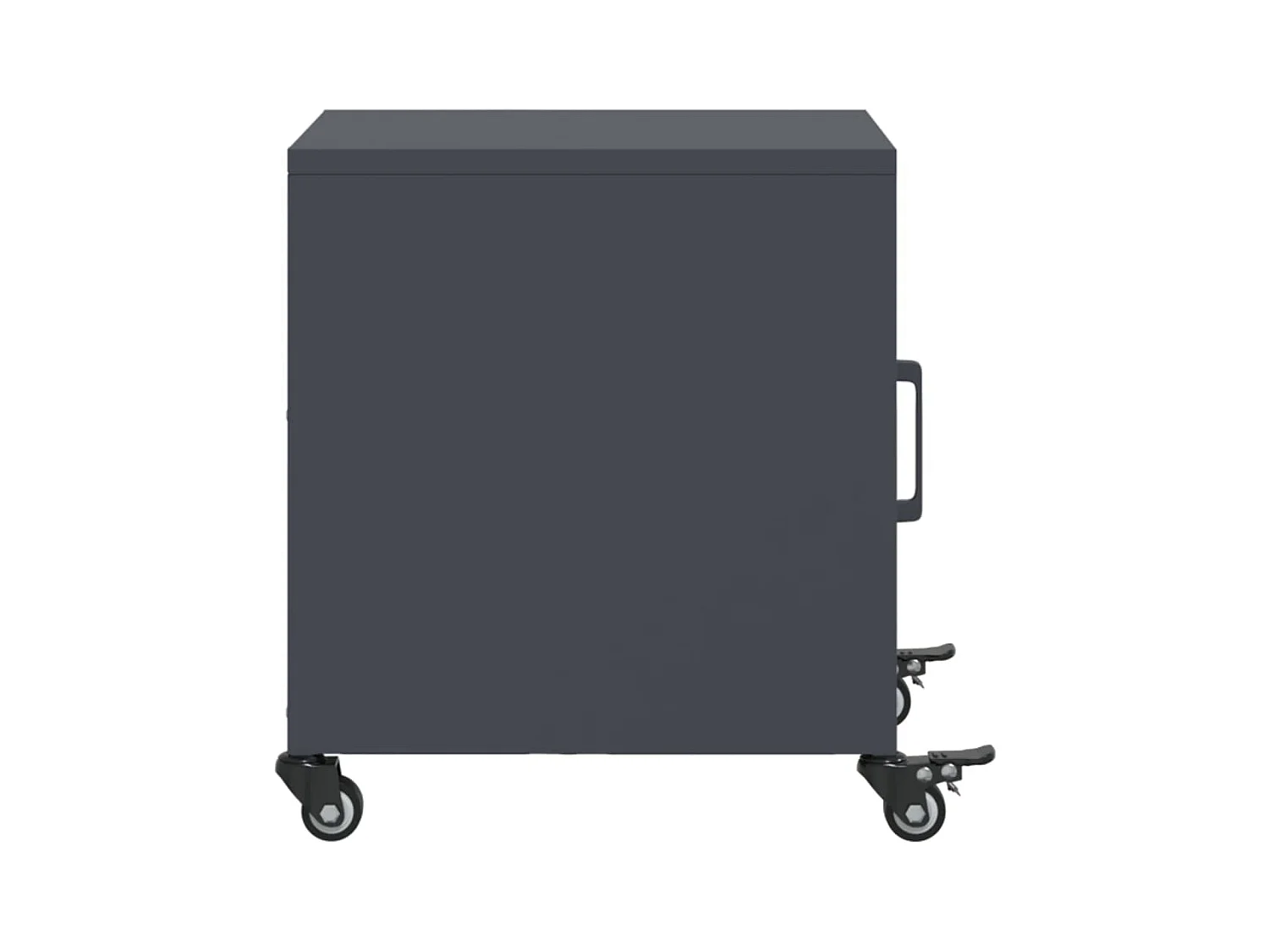 Crestline  Table de chevet anthracite 36x39x43,5 cm acier