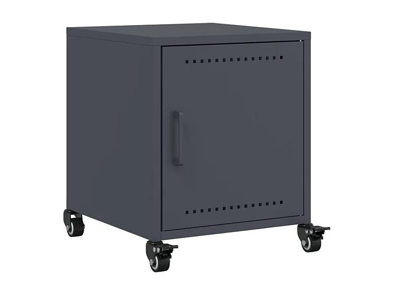 Crestline  Table de chevet anthracite 36x39x43,5 cm acier