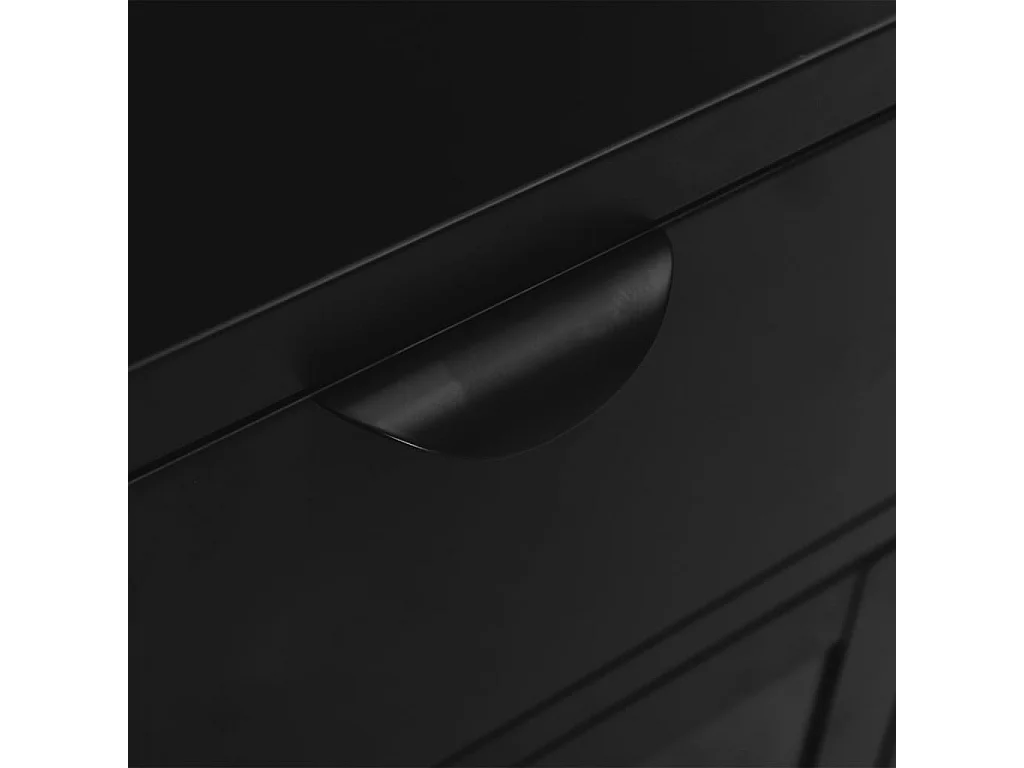 Coola  Tables de chevet 2 pcs Noir 40x30x54,5 cm Acier et verre