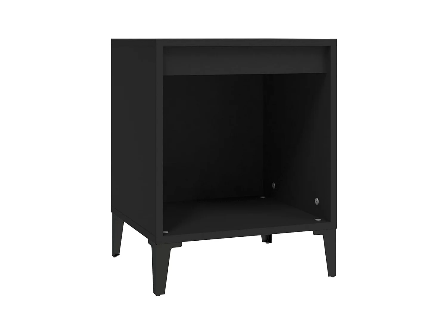 Hartford  Table de chevet Noir 40x35x50 cm