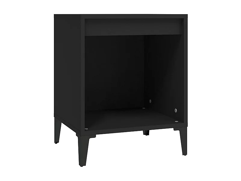 Hartford  Table de chevet Noir 40x35x50 cm