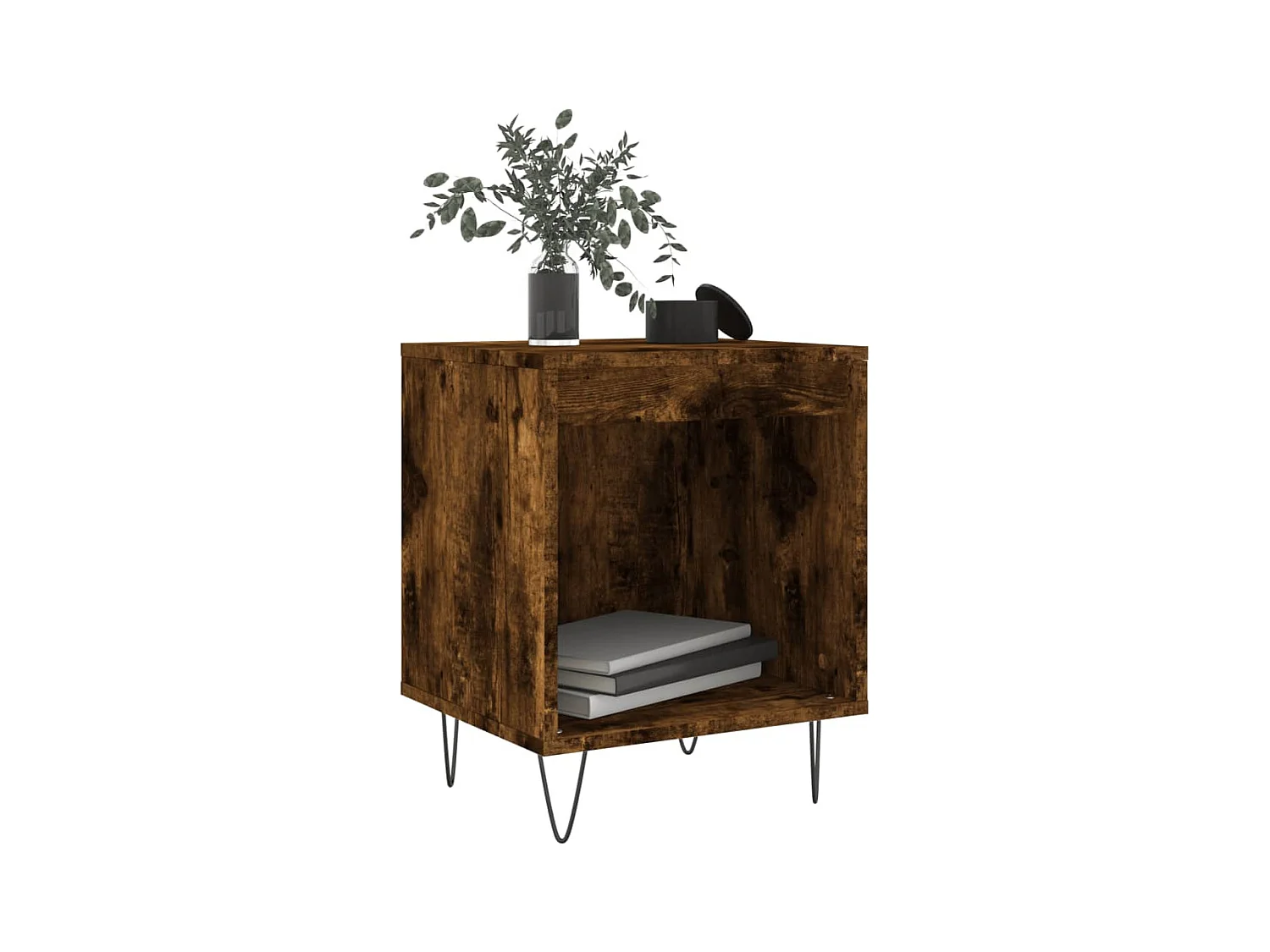 Sander  Tables de chevet 2 pcs chêne fumé 40x35x50 cm bois ingénierie