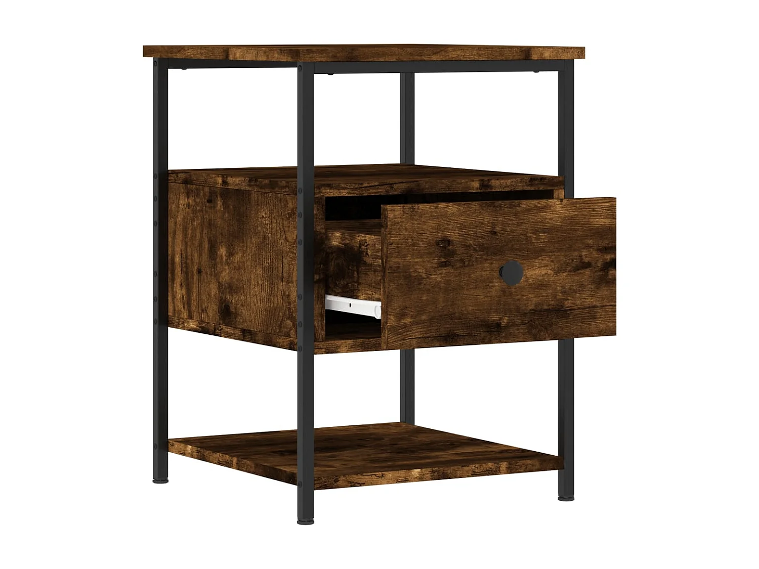 Lysli  Tables de chevet 2 pcs chêne fumé 40x42x56 cm bois d'ingénierie