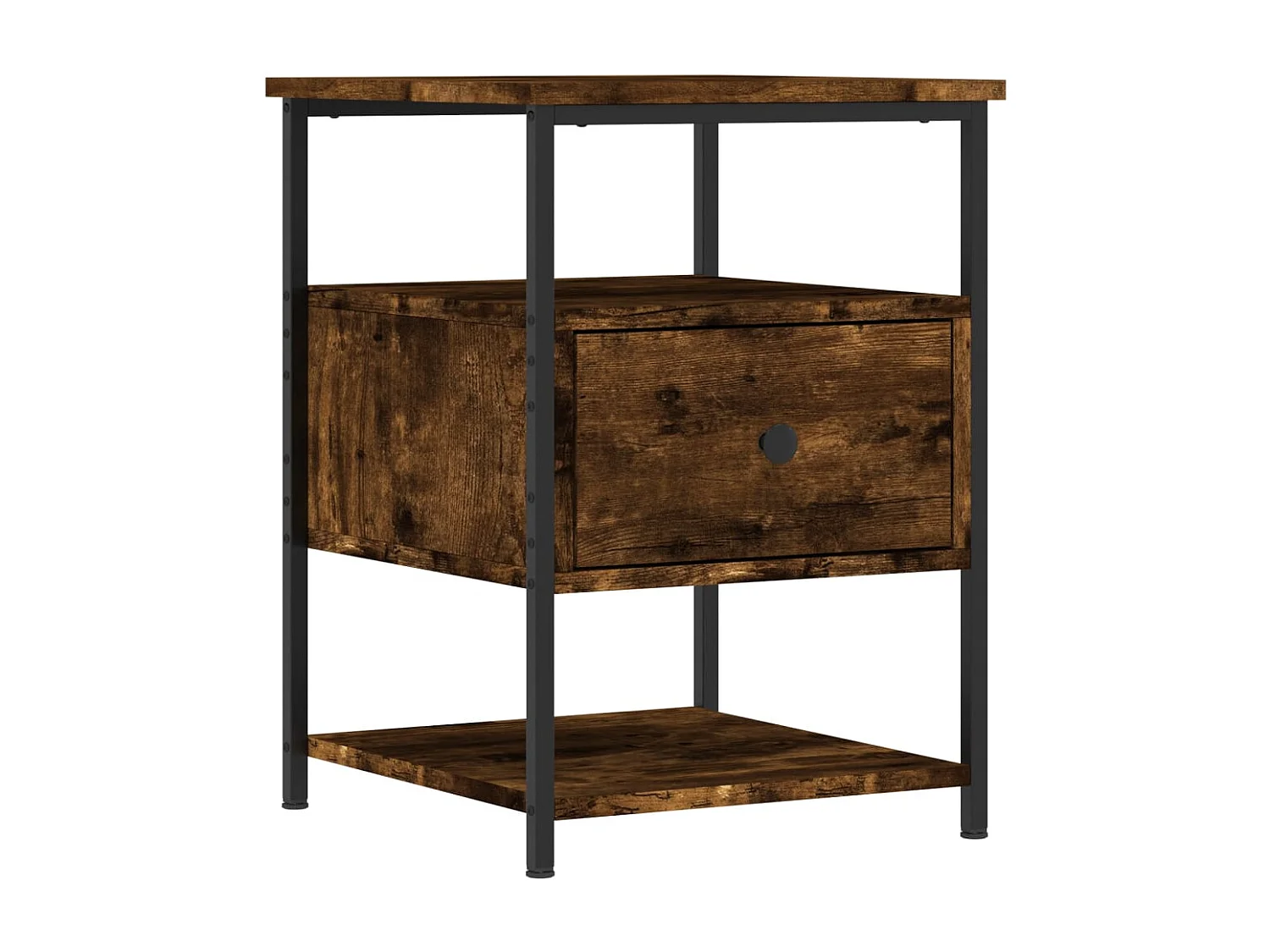 Lysli  Tables de chevet 2 pcs chêne fumé 40x42x56 cm bois d'ingénierie