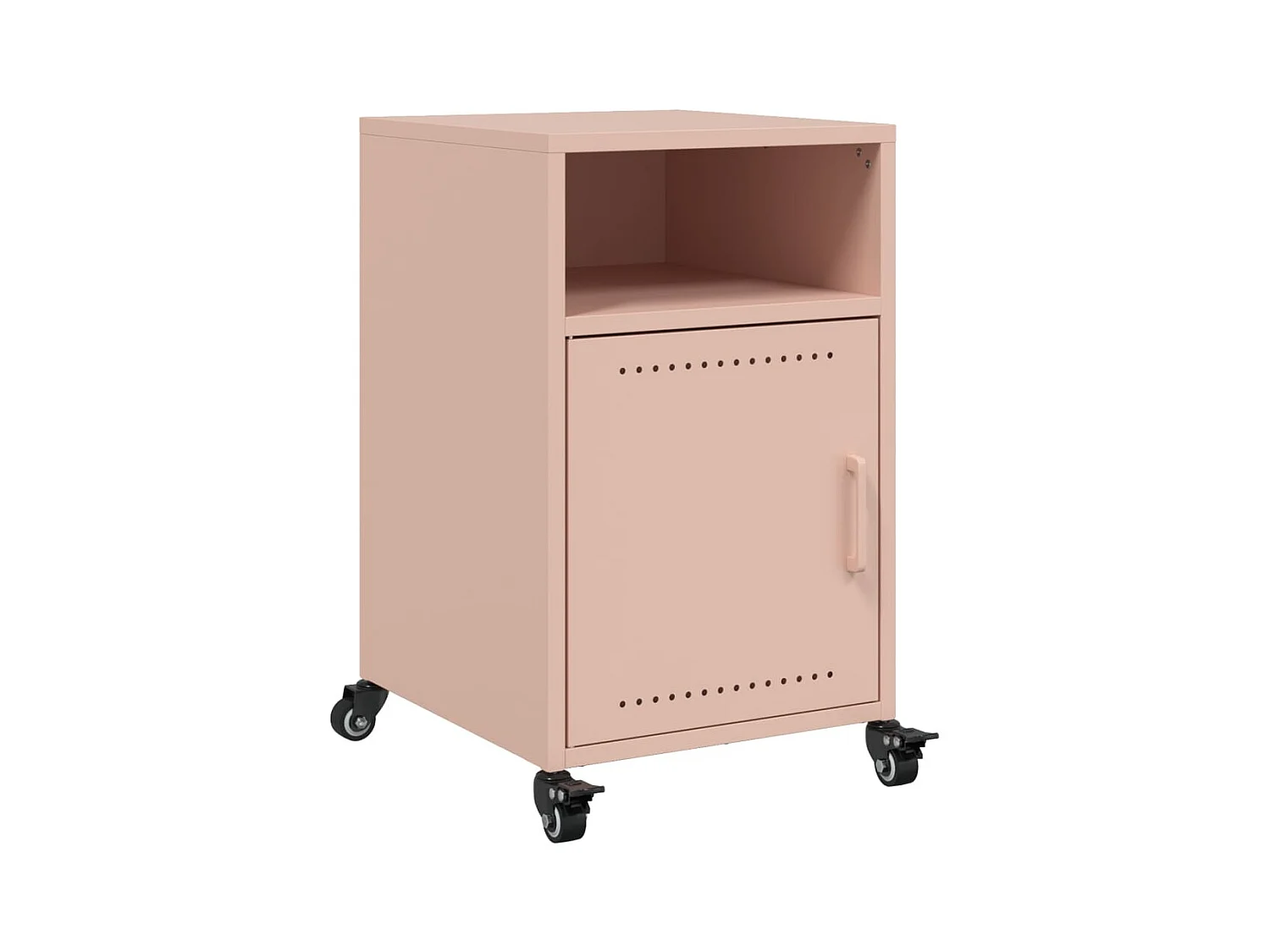 Jana  Table de chevet rose 36x39x59 cm acier