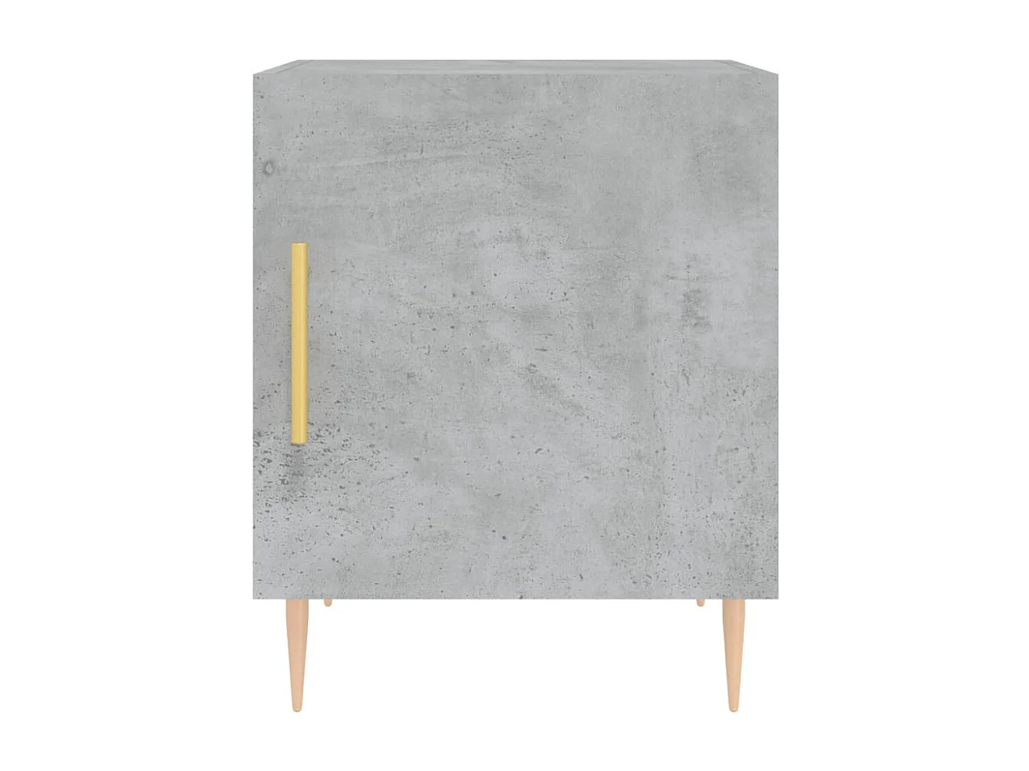 Omar  Tables de chevet 2 pcs gris béton 40x40x50 cm bois d’ingénierie