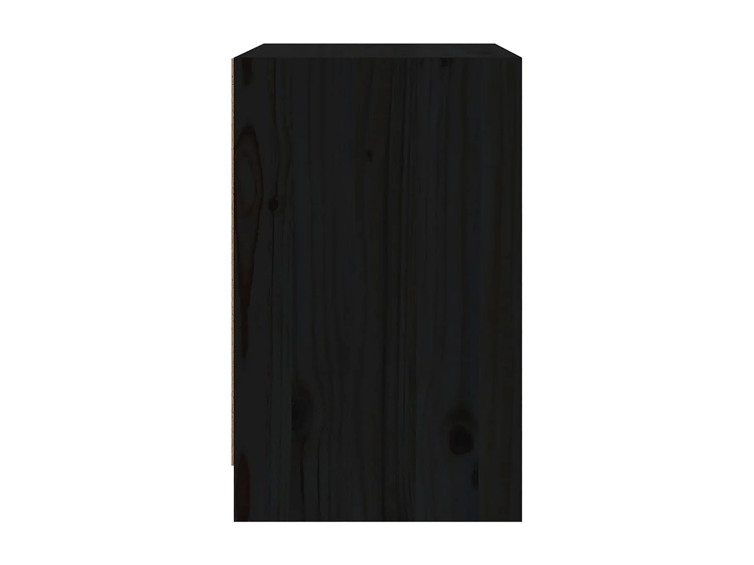 Ollira  Tables de chevet 2 pcs Noir 40x31x50 cm Bois de pin massif