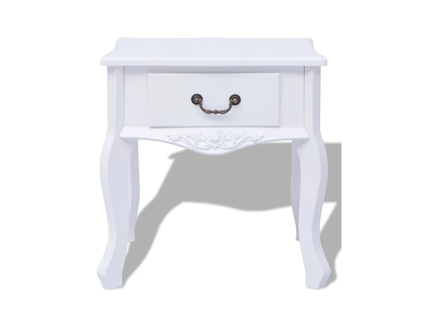 Sigulfr  Table de chevet MDF Blanc