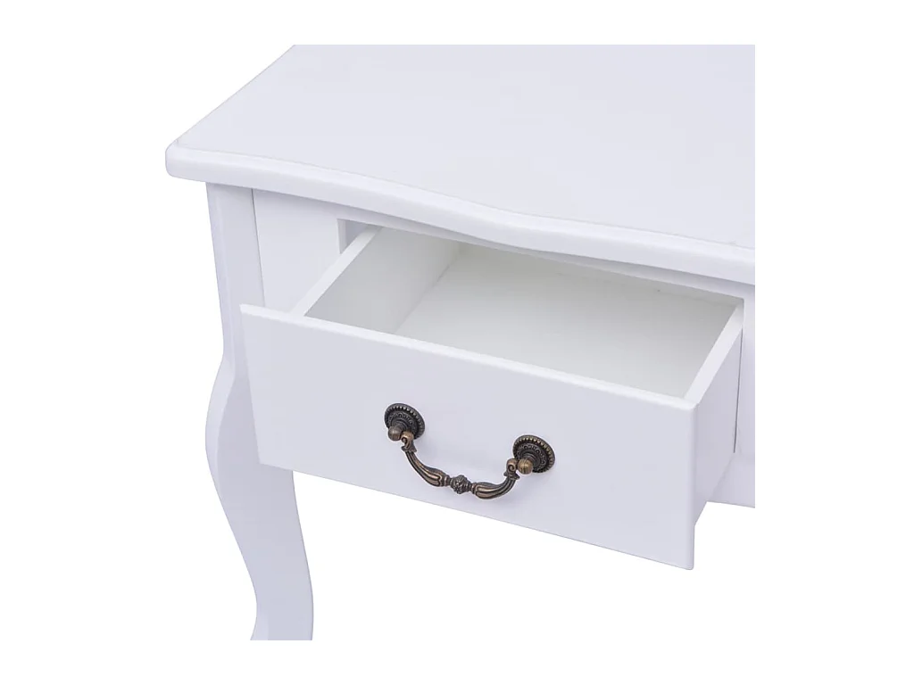 Sigulfr  Table de chevet MDF Blanc