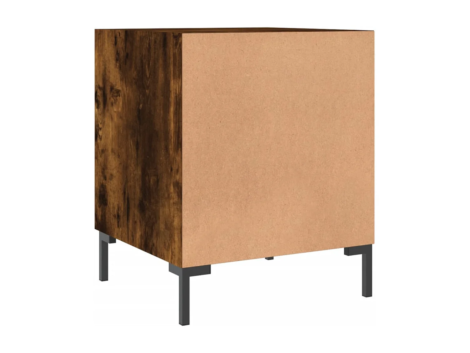 Emarente  Tables de chevet 2 pcs chêne fumé 40x40x50 cm bois d'ingénierie