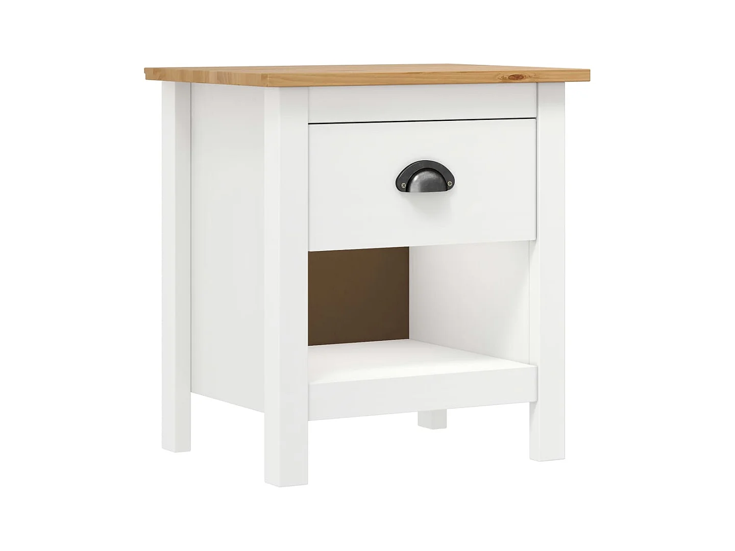 Binger  Tables de chevet 2 pcs ll 46x35x49,5 cm Bois de pin solide