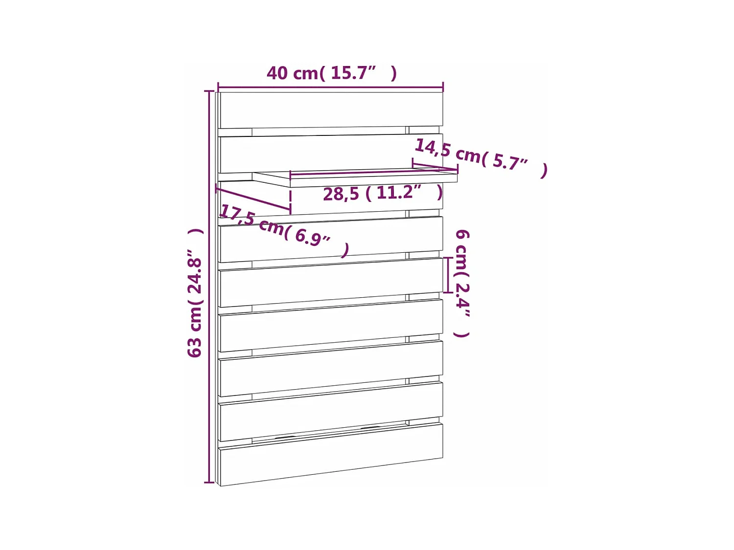 Abdeslam  Étagères de chevet murales 2 pcs Blanc Bois de pin massif