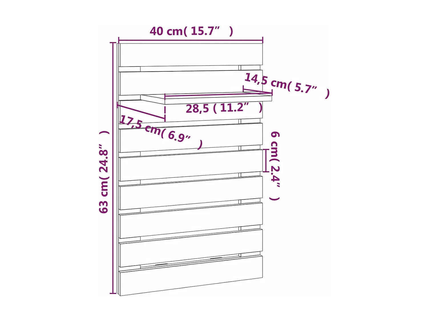 Abdeslam  Étagères de chevet murales 2 pcs Blanc Bois de pin massif