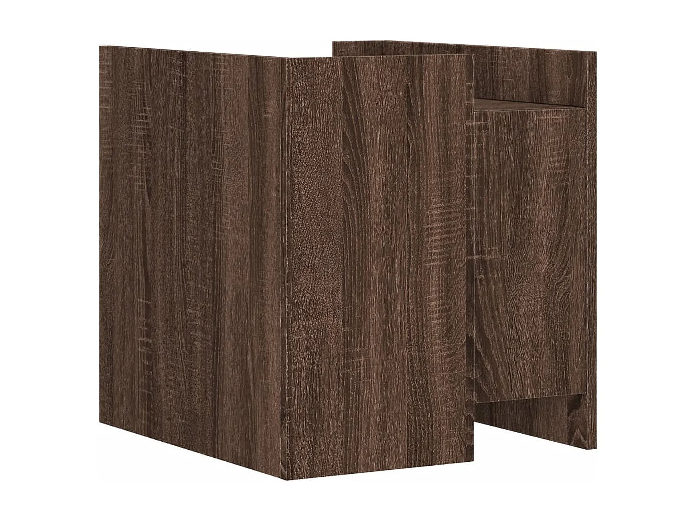 Sophie-Alix  Table de chevet chêne marron 45x50x50 cm bois d’ingénierie