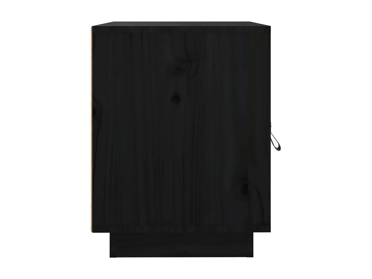 Clark Mills  Tables de chevet 2 pcs Noir 40x34x45 cm Bois de pin massif