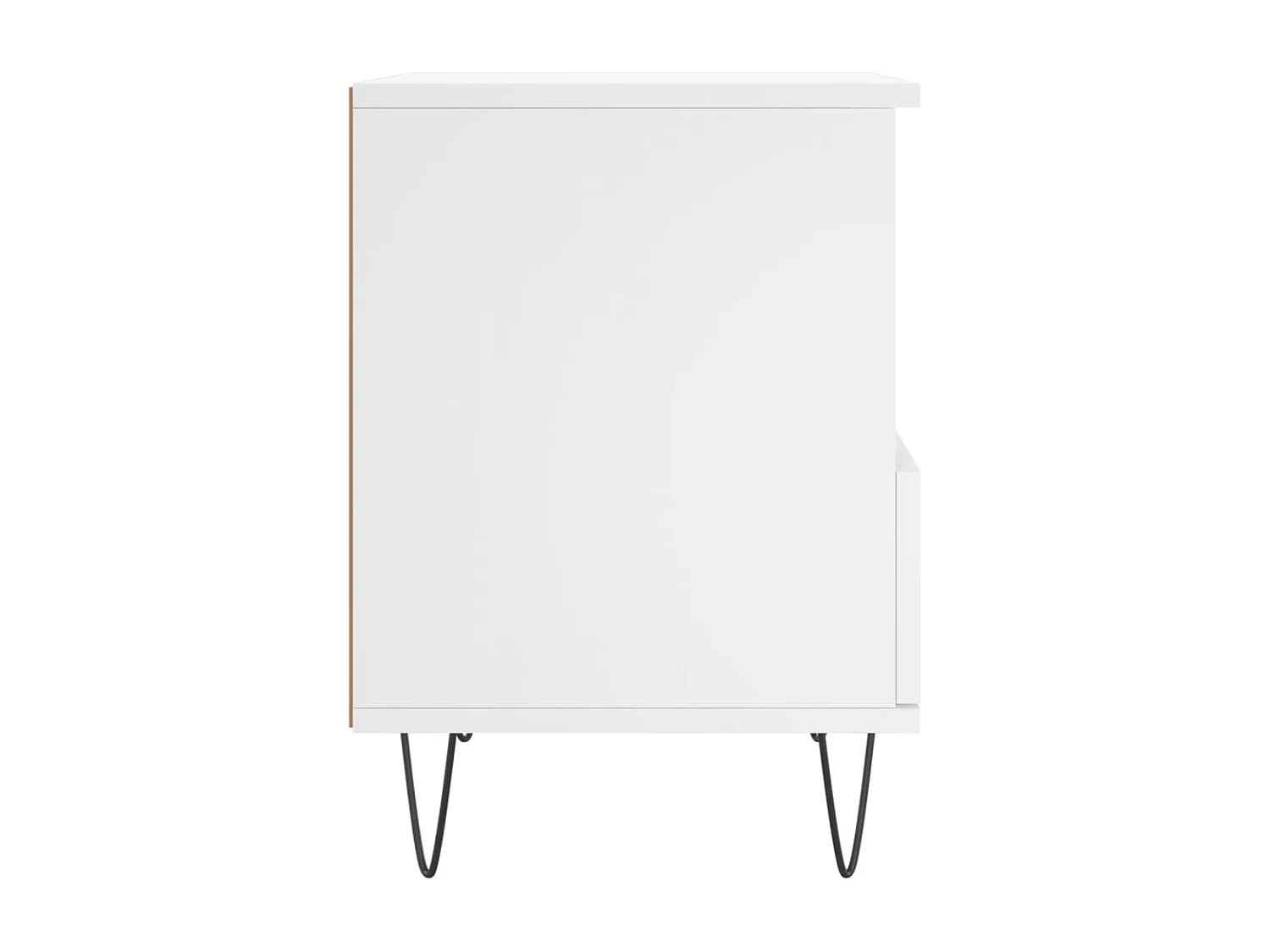 Hulst  Comodini 2pz Bianc 40x35x50 cm in Legno Multistrato