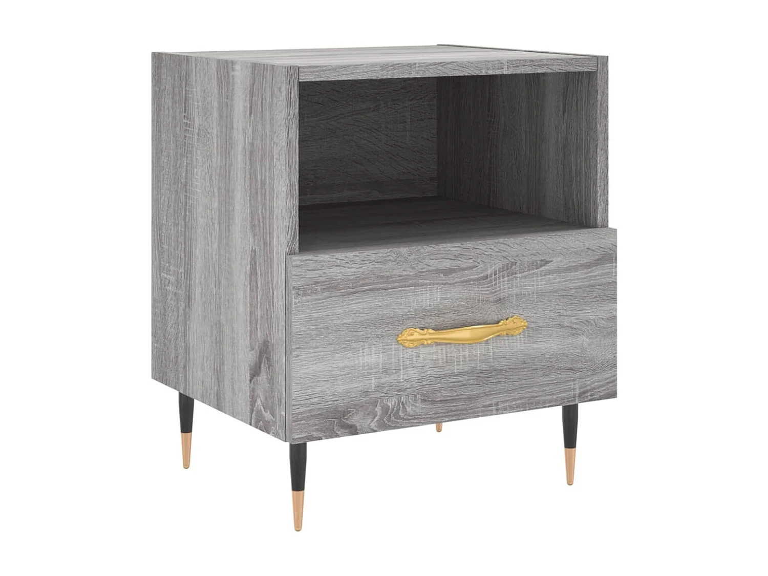 Porsgrunn  Nachttische 2 Stk. Grau Sonoma 40x35x47,5 cm Holzwerkstoff